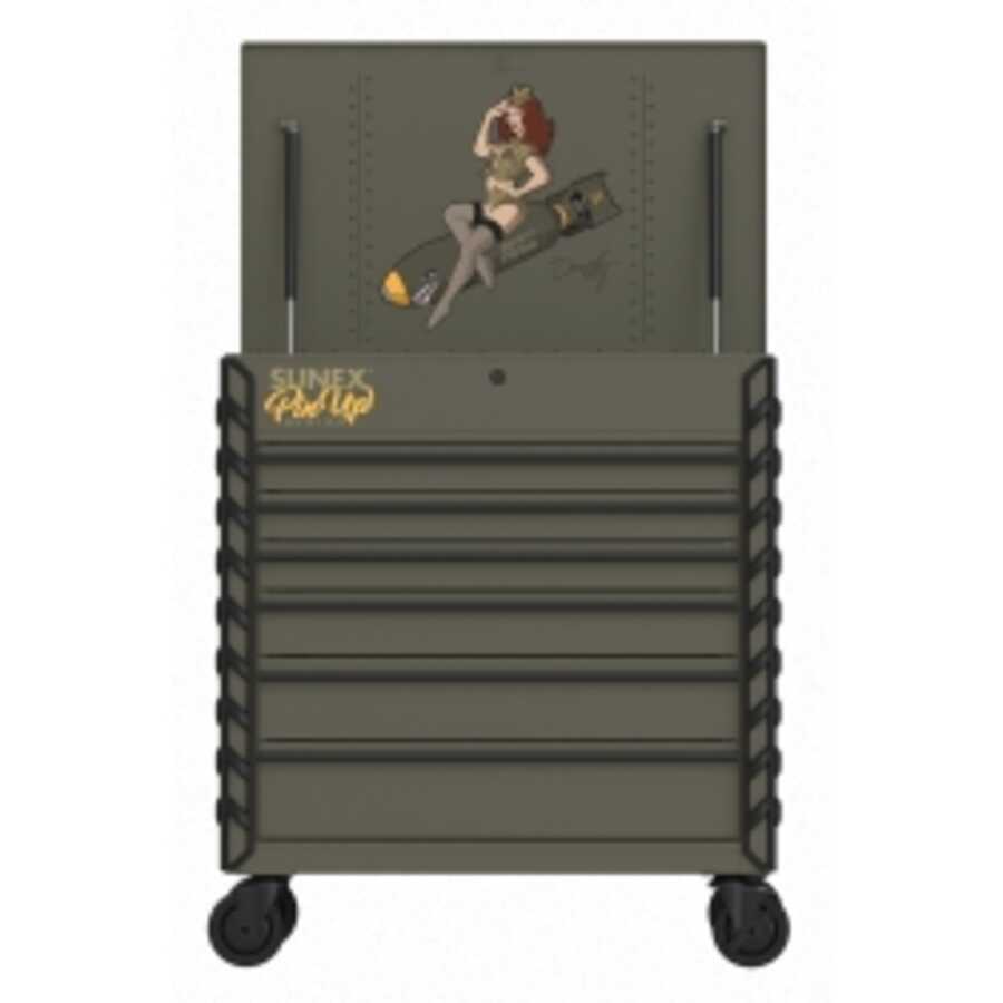 Prem. Full Drawer Service Cart-Pin Up Girl Dorothy