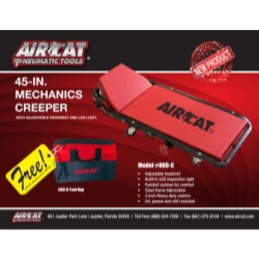 Free AIRCAT tool bag with 800-C Creeper