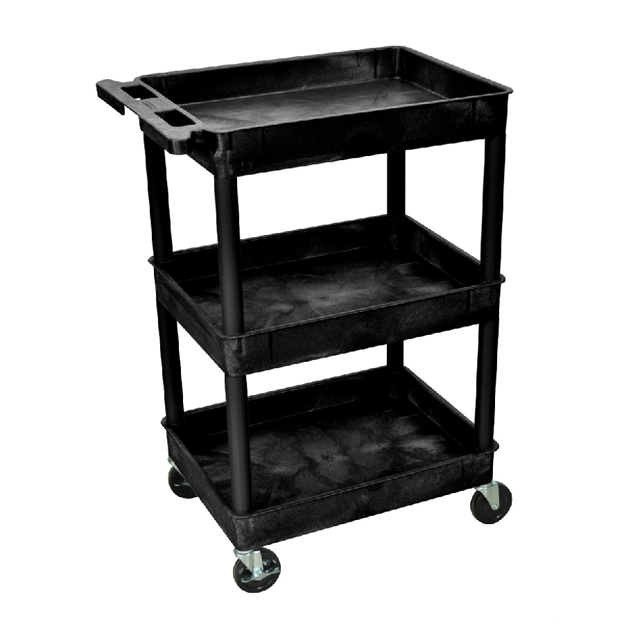 CART 18X24 3 TIER BLACK