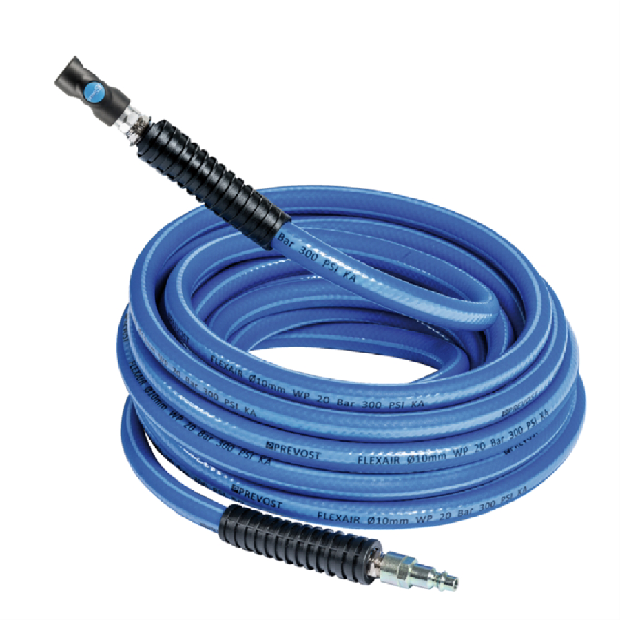 Air hose with coupler and fitting