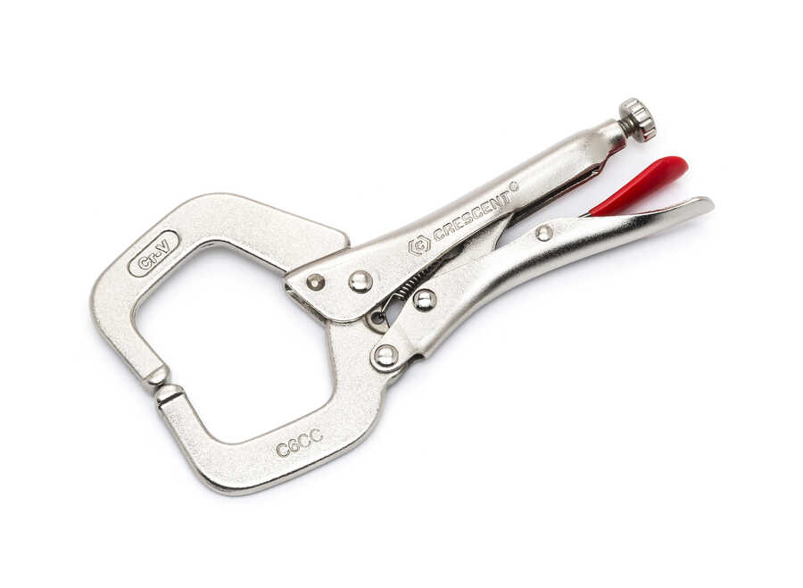 6" Locking 'C' Clamp with Regular Pads