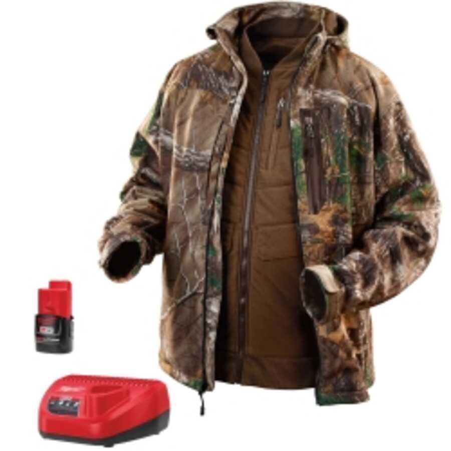 M12 Realtree Xtra Camo 3-in-1 Heat. Jacket Kit- S