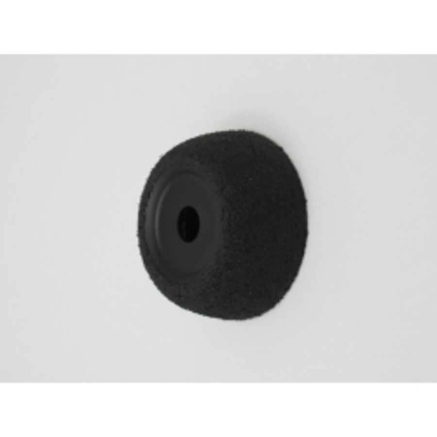 Flared Contour Wheel 2" 3/8" AH 60 grit black