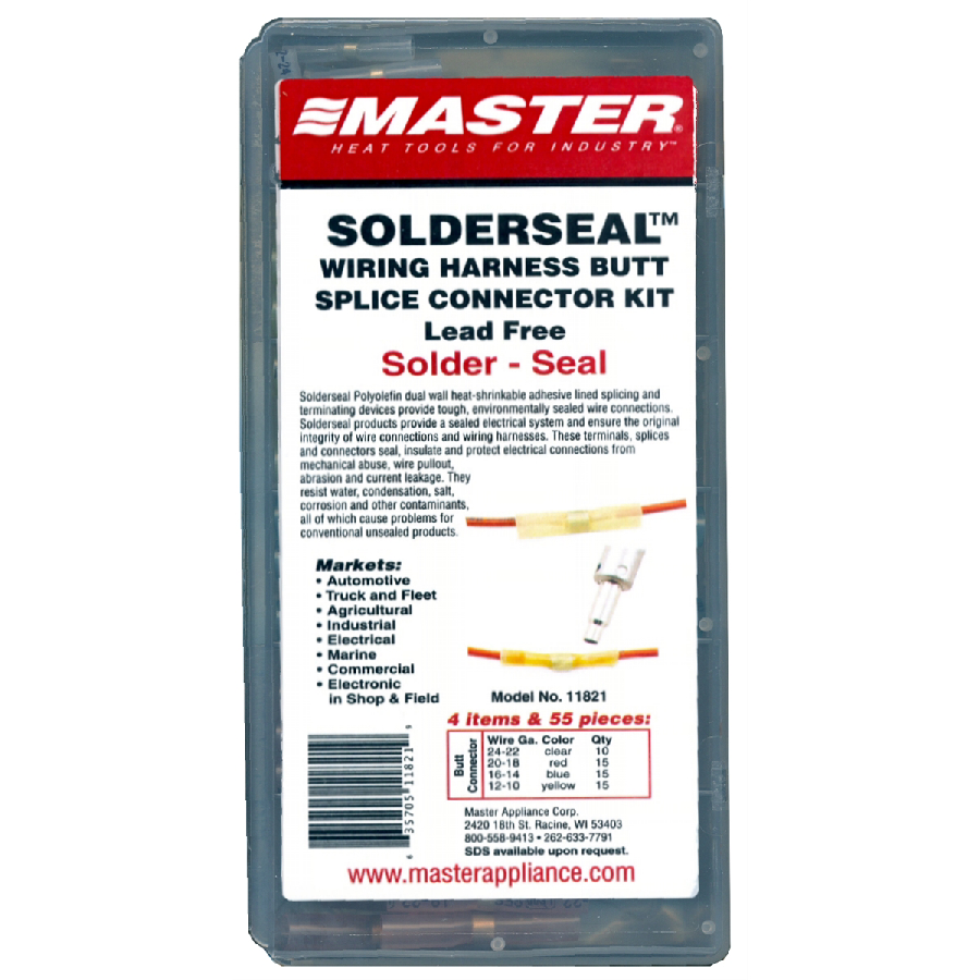 55PC Solder and Seal Butt Splice Pack