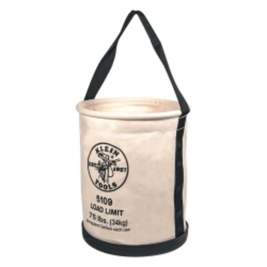 Bucket #6 Canvas Wide-Opening Straight-Wall 12"D x 15"H