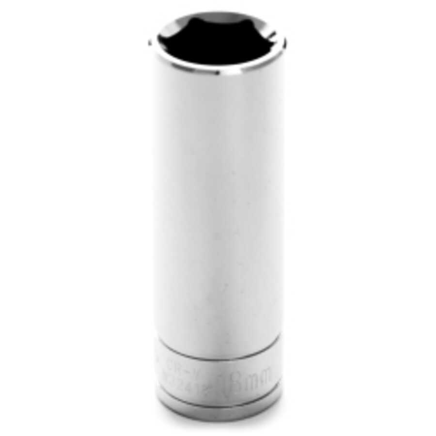 1/2" DRIVE 6 PT DEEP SOCKET 18MM