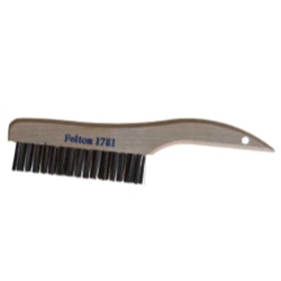 SHOE HANDLE CURVED SCRATCH BRUSH