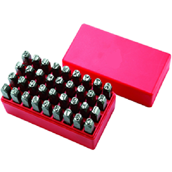 Steel Hand Stamp Set 36Pc