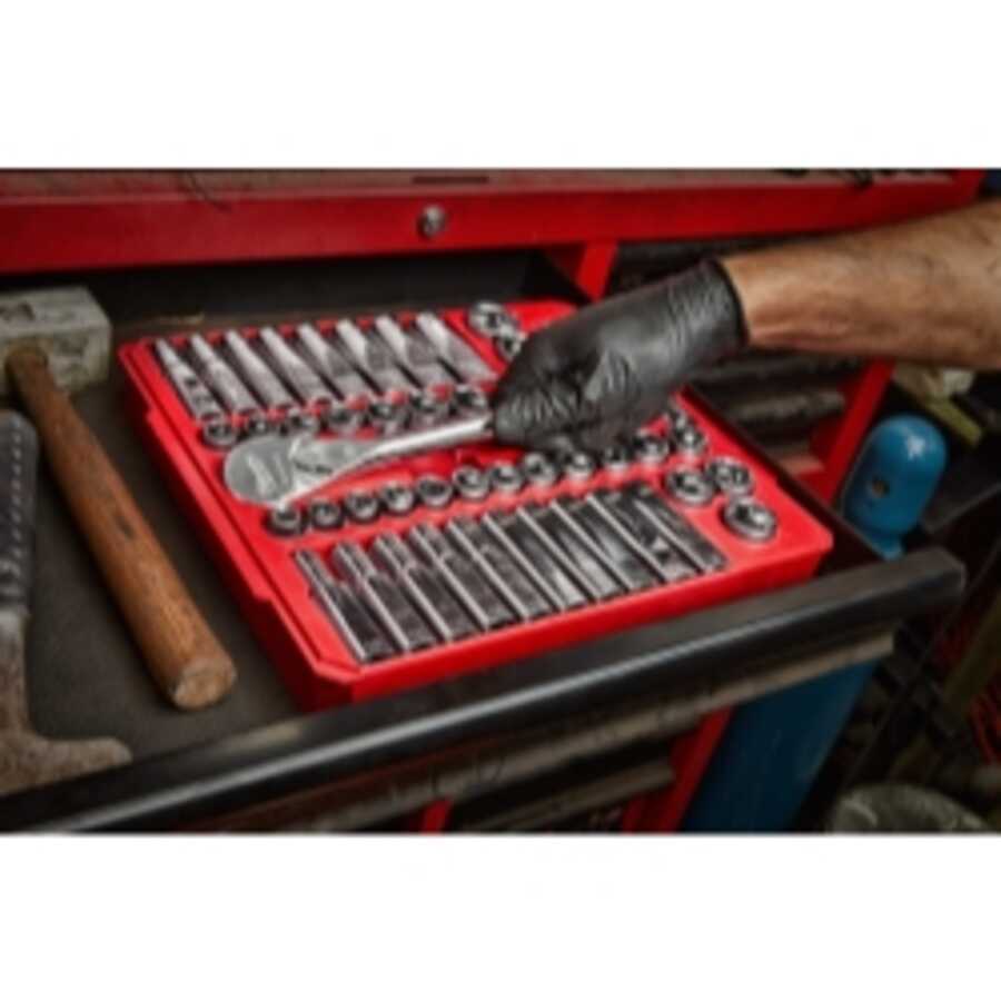 47 pc 1/2" Socket Wrench Set SAE & Metric