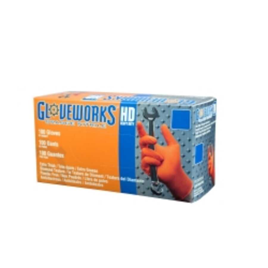 Eppco Tiger Grip Orange Nitrile Gloves 7 Mil Size Large Walmart Com Walmart Com