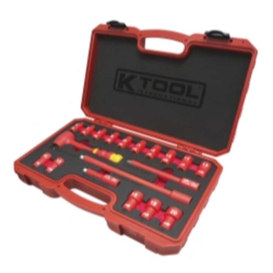 Socket Wrench Set Insulated 3/8" 19Pc