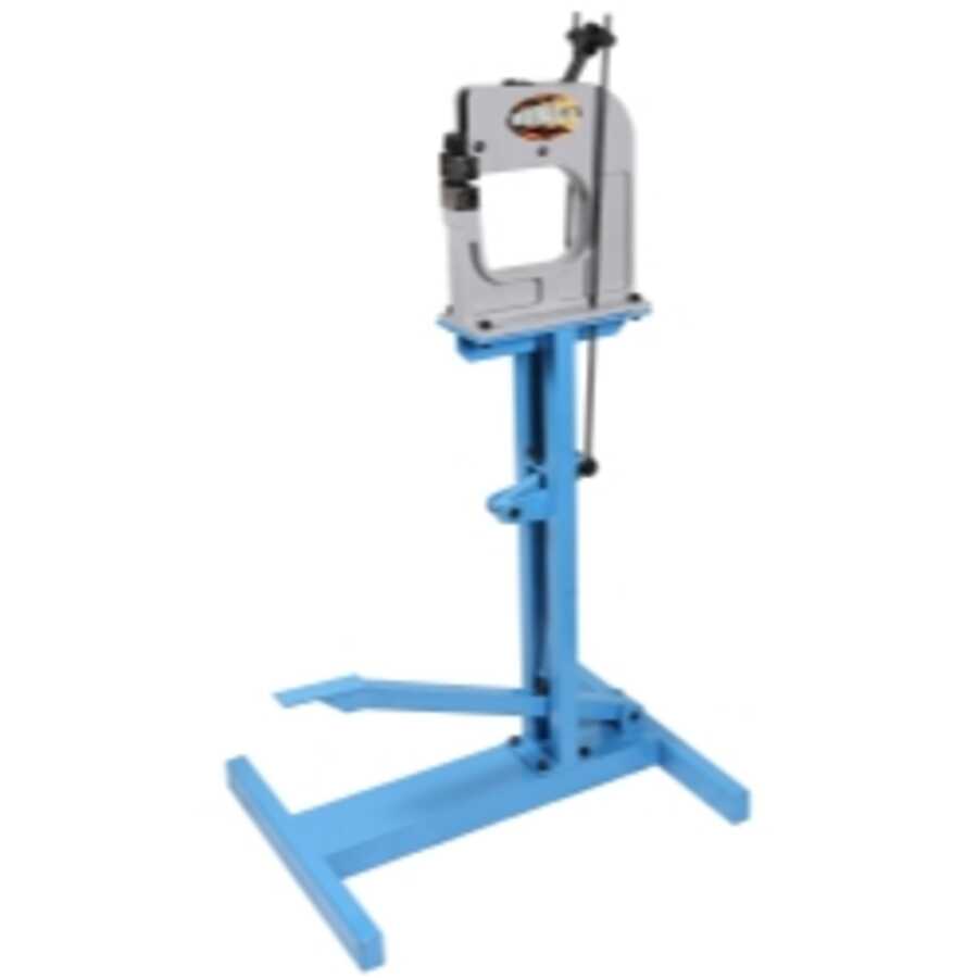 Cast iron shrinker stretcher machine w/ stand