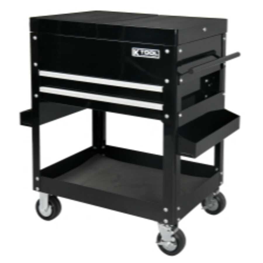 Tool Cart 30" w/Sliding Top, Black