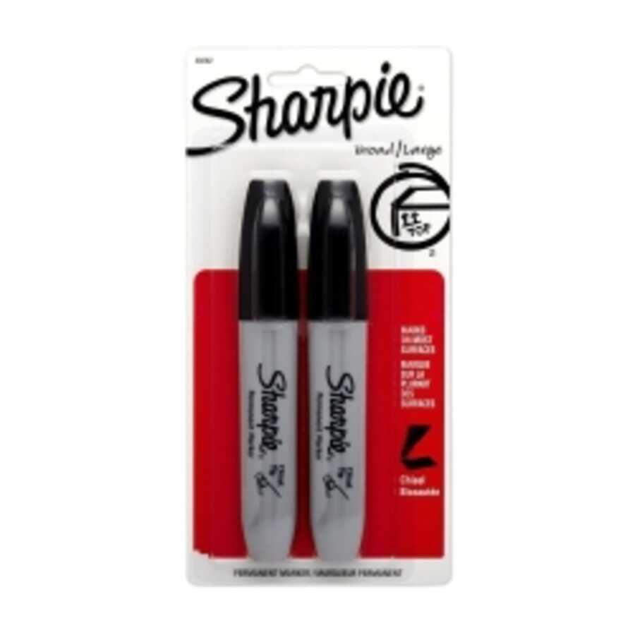 Sharpie Chisel 2ct Black