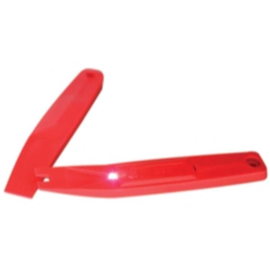Interior trim tool with onboard LED light