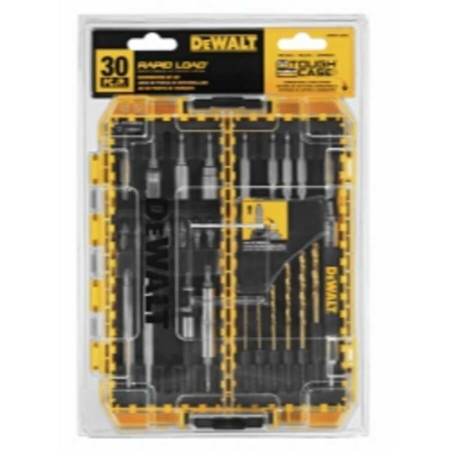 30pc Rapid Load screwdriving set with drill bits