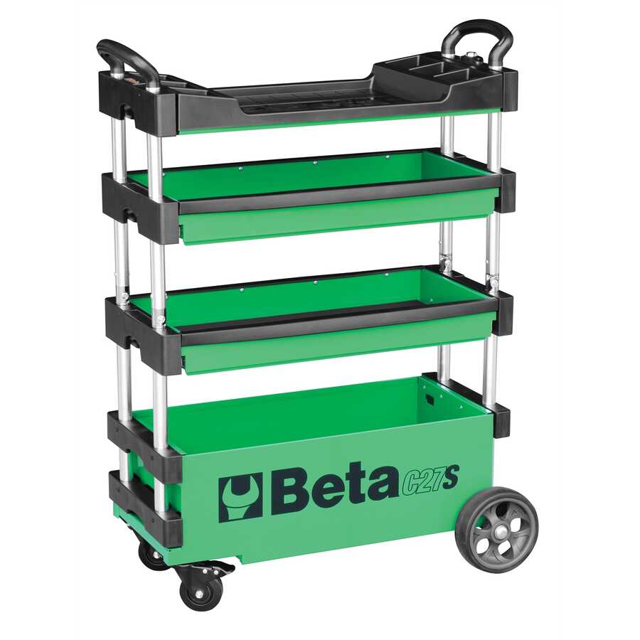 Folding Tool Trolley, Extreme Green