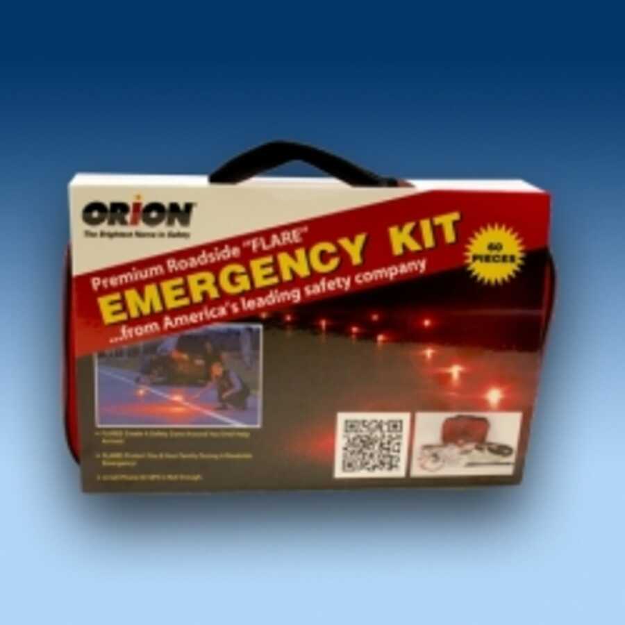 Orion Safety - Orion 60-Piece Prem Roadside Flare Emergency Kit [306323 ...