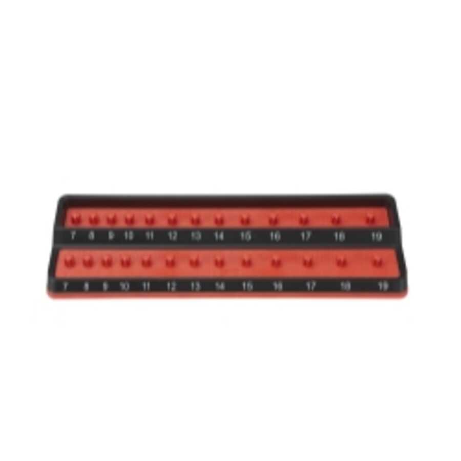 3/8" Metric Peg Socket Holder - Red