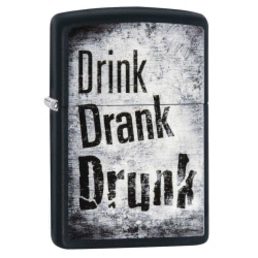 Zippo Drink Drank Drunk Design Lighter