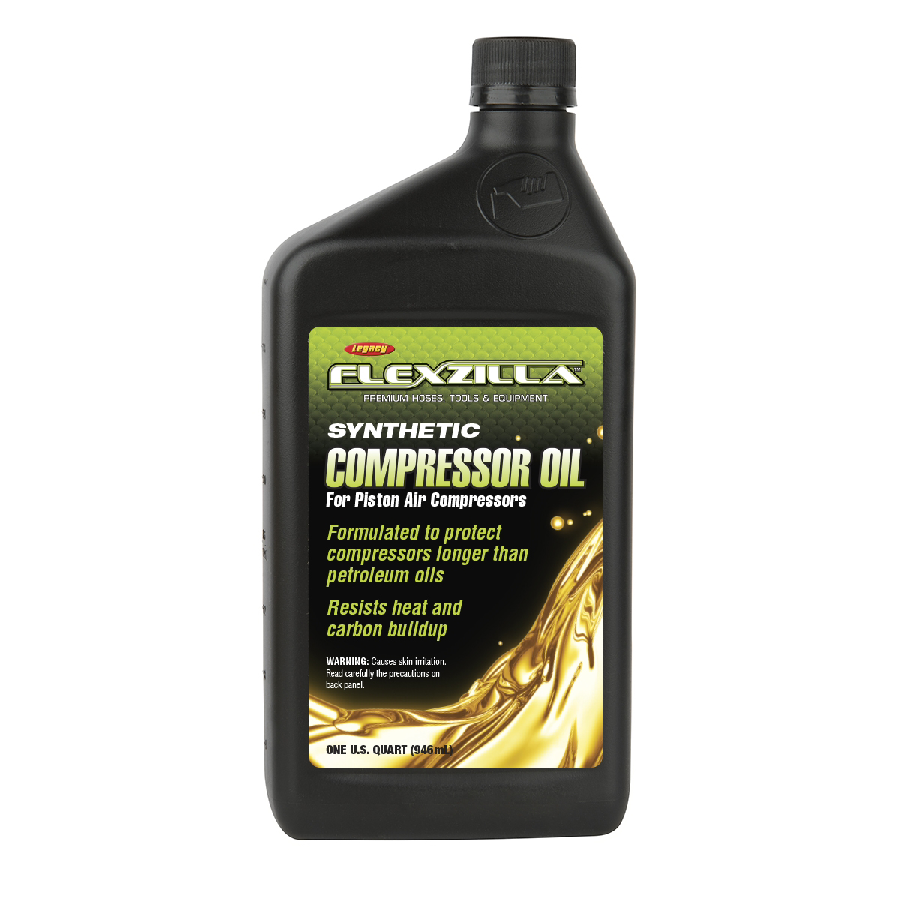 Flexzilla Air Compressor Oil, Synthetic, 1 Qt.