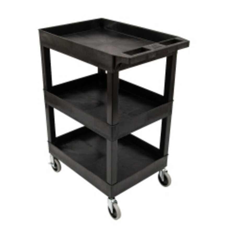 24 x 18 Plastic Utility Cart with HD Casters