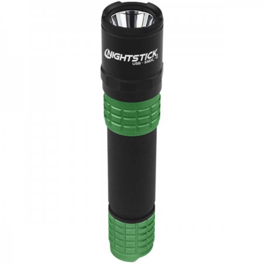 USB Flashlight w/Holster - Green