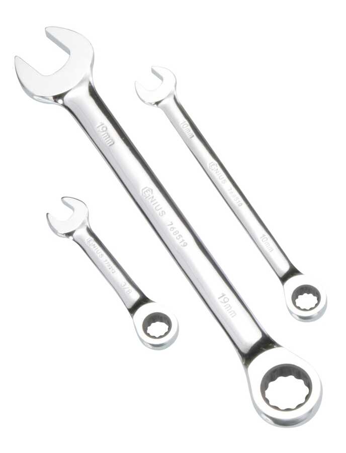 SAE Combination Ratcheting Wrenches 1/2"