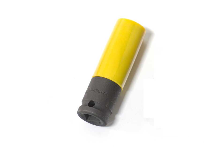 1/2" Dr. 17mm Deep Impact Socket with Plastic Slee