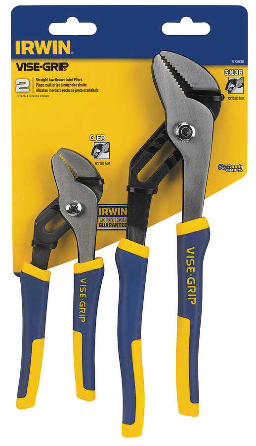 2PC GROOVE JOINT PLIER SET