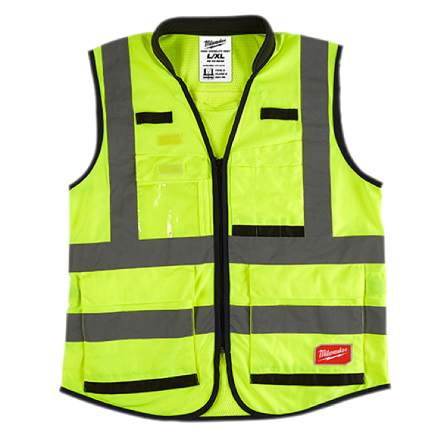 Hi Vis Yellow Prfrm Sfty Vest-L/XL