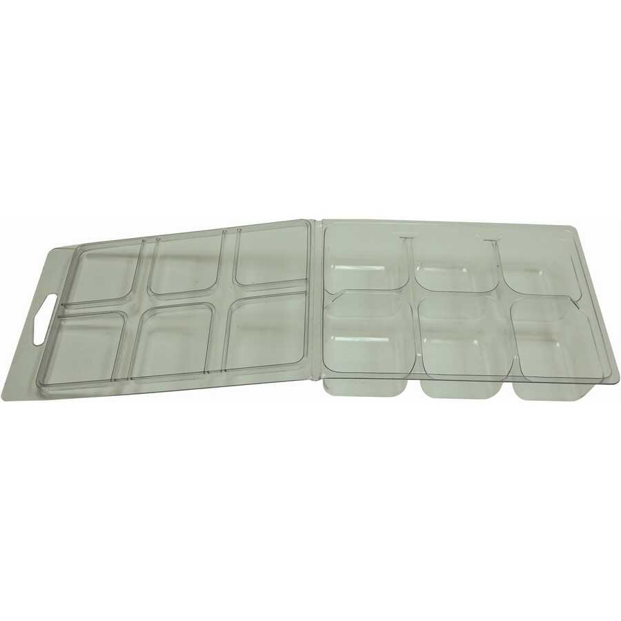 Plastic Box - 6 Compartment 3 3/4" x 5" x 1"