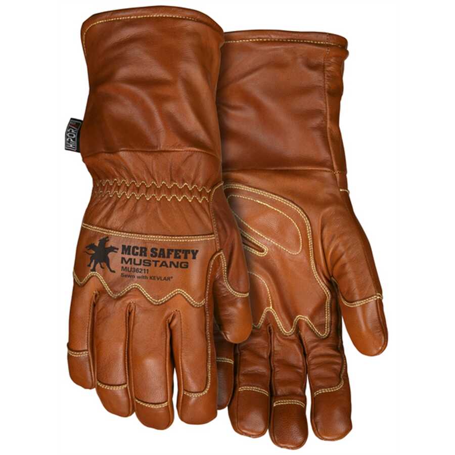 Mustang Utility Leather Work Gloves Goatskin