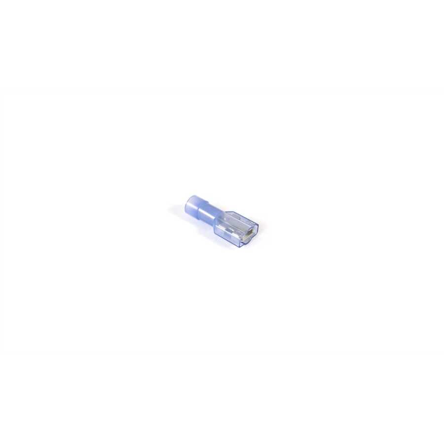 1/4" Male Fully Insulated Nylon Blue Quick Disconn