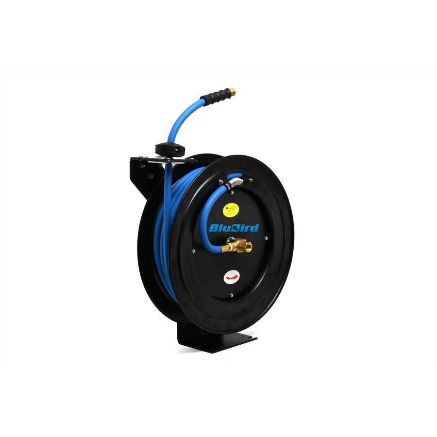 BLUBIRD AIR HOSE ON 18 GAUGE REEL 1/2 IN. X 65 FT.