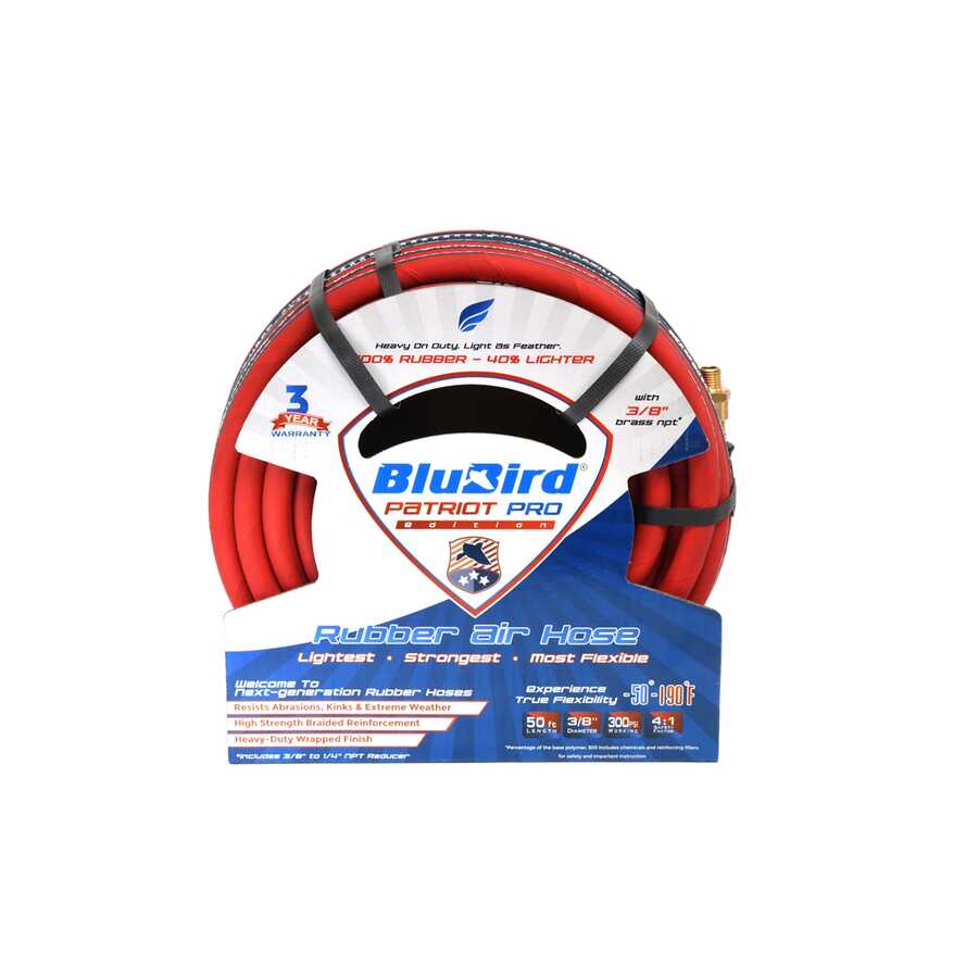 BLUBIRD PATRIOT PRO AIR HOSE 3/8 IN. X50 FT. 300 P