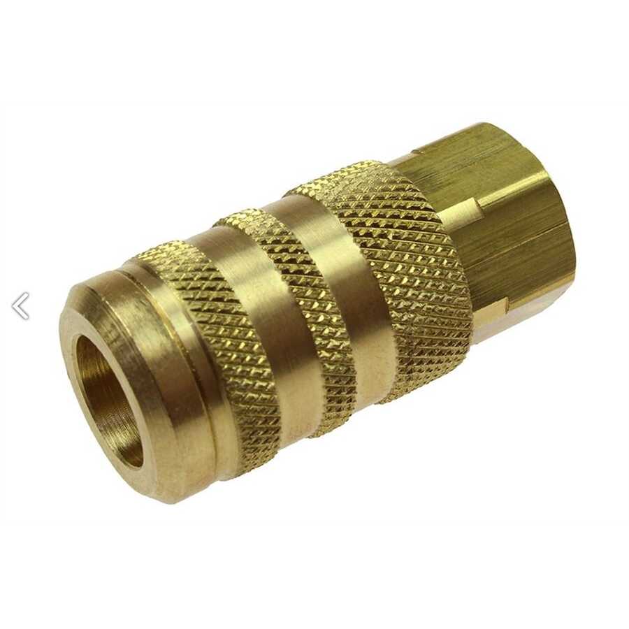 1/4" 6-Point Industrial Coupler, 1/4" FPT