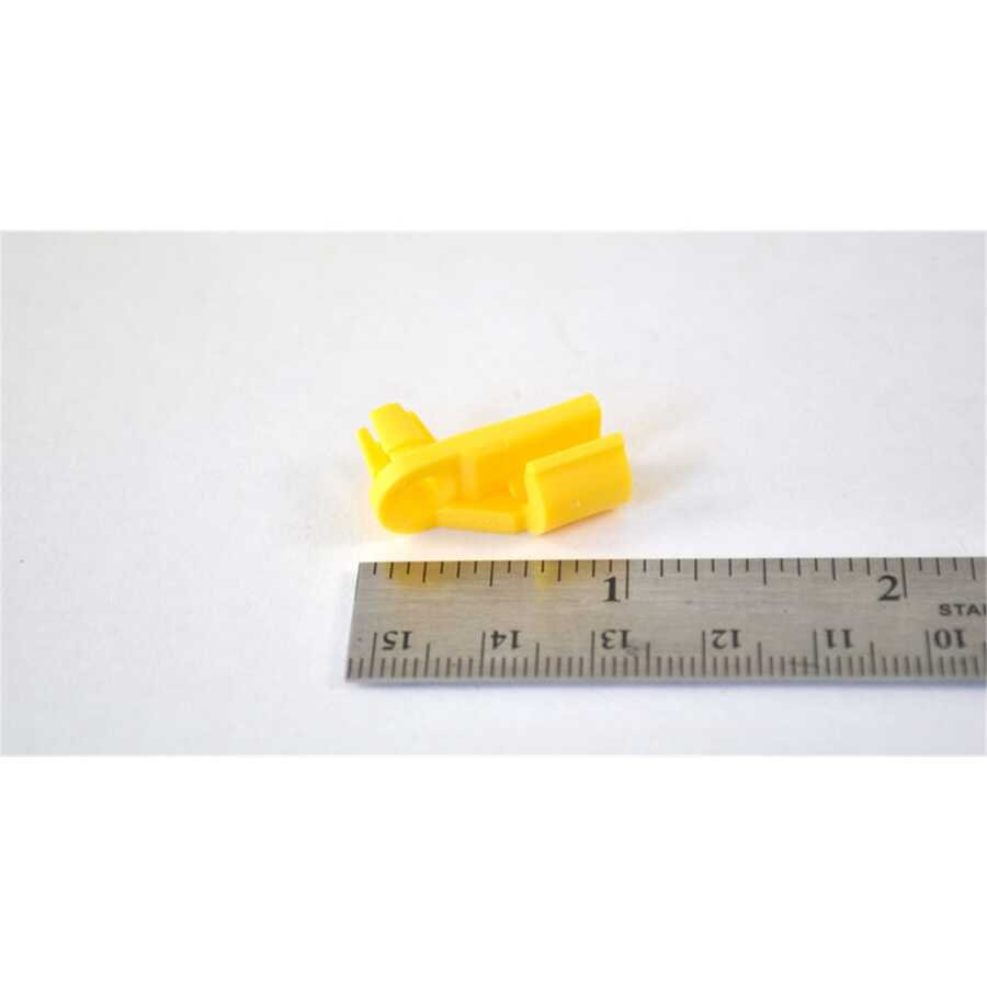 Door Lock Rod Clip, Yellow Nylon Ford