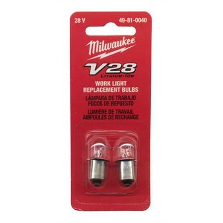 V28 2-PK WORK LIGHT REPLACEMENT BULBS