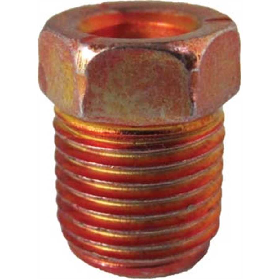 Oversized Steel Tube Nut 3/16" x 7/16" x 24 TPI Red