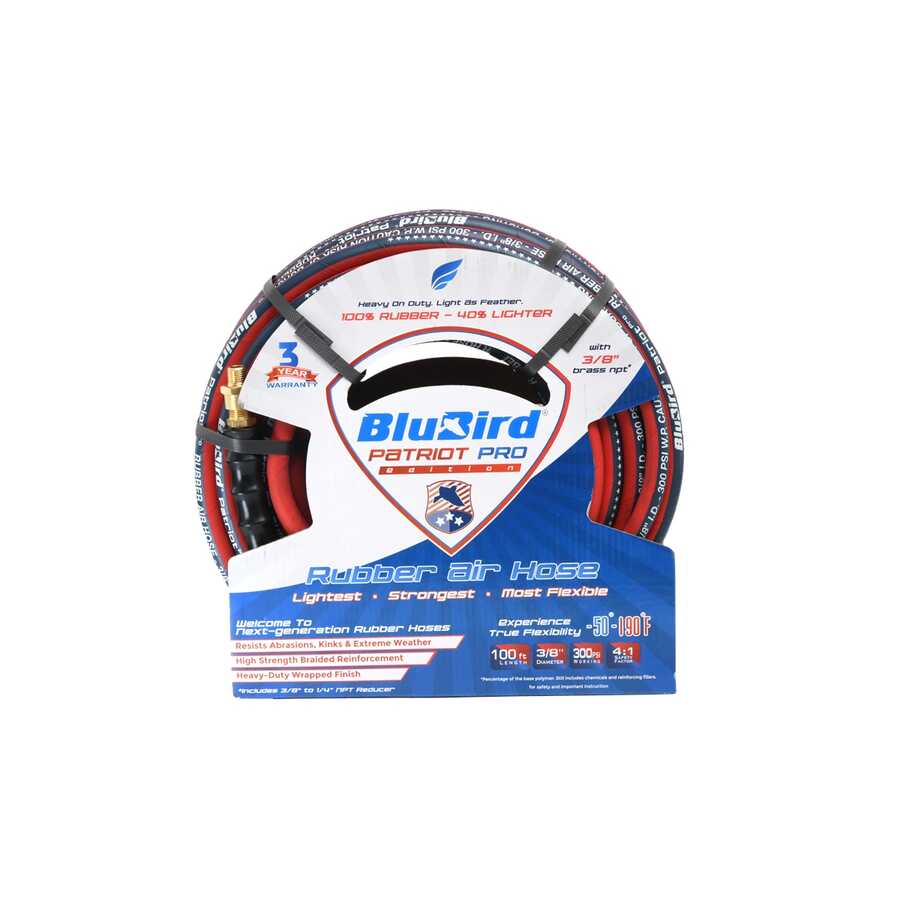 BLUBIRD PATRIOT PRO AIR HOSE 3/8 IN. X100 FT. 300