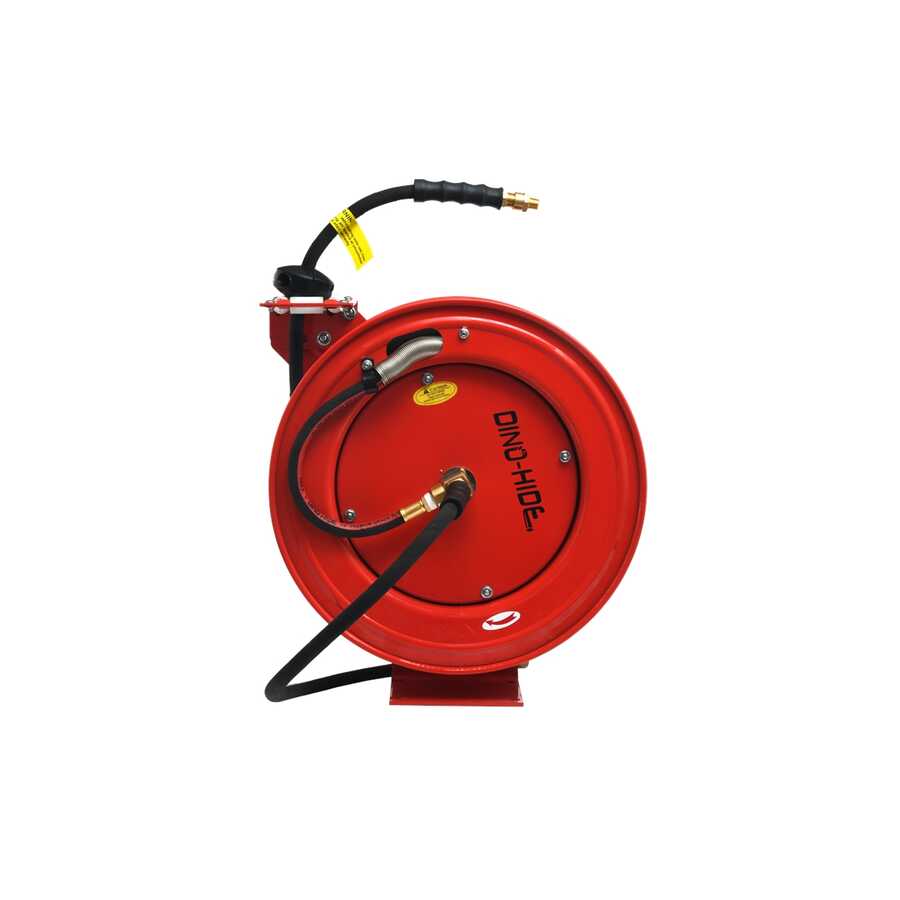 Dino-Hide Hose Reel HD Retractable 3/8" x 50'