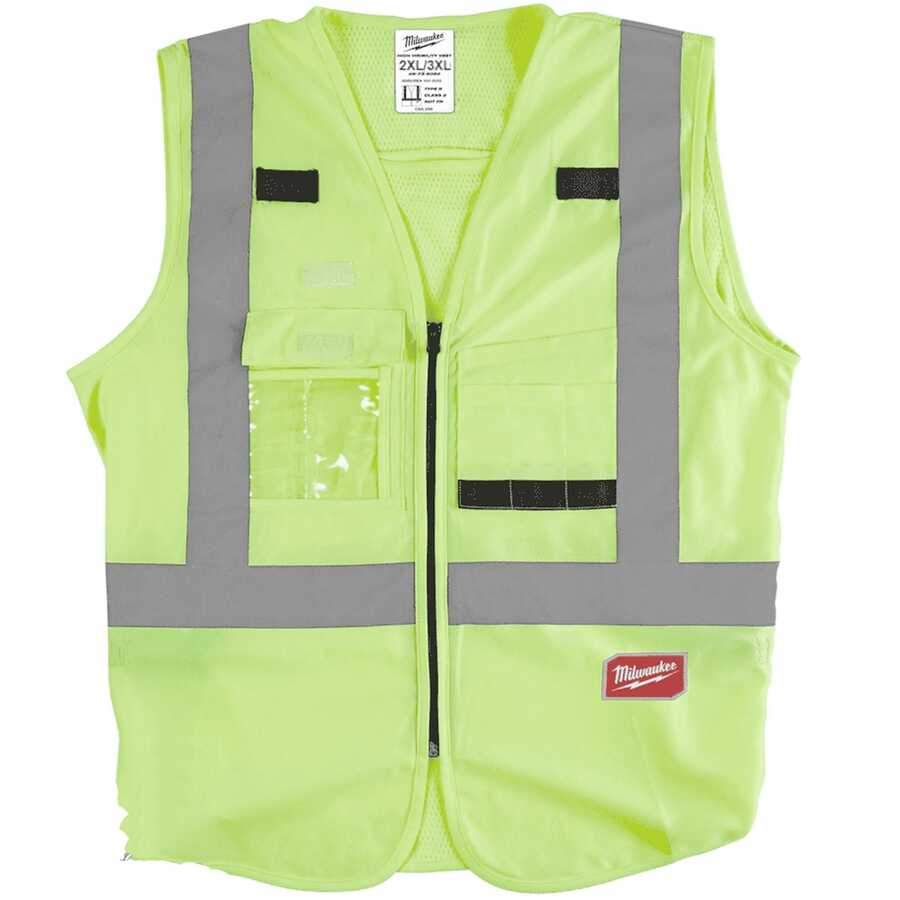 Hi Vis Yellow Safety Vest-XXL/XXXL