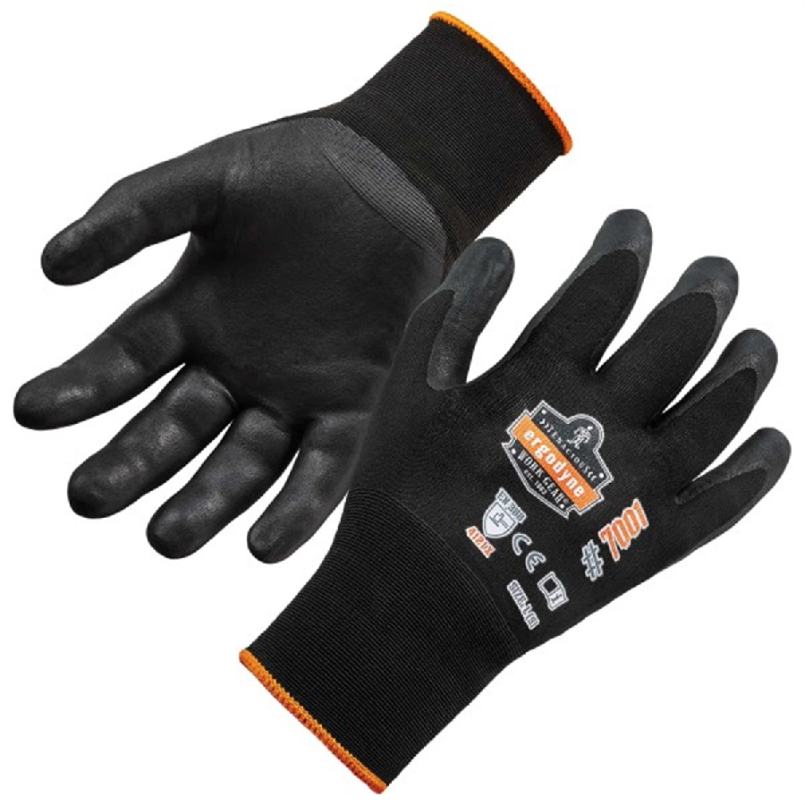 7001 L Black Abrasion Resis Nitrile-Coated Gloves DSX