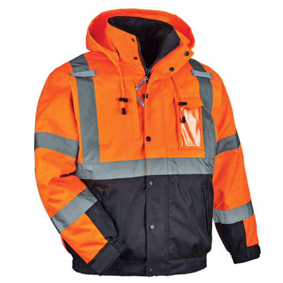 8381 XL Orange Type R Class 3 3-in-1 Bomber Jacket