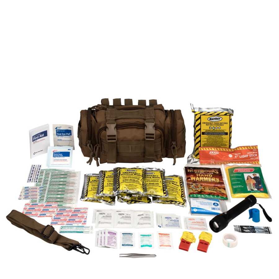 Emergency Prep 1 Person Tan Fabric Bag