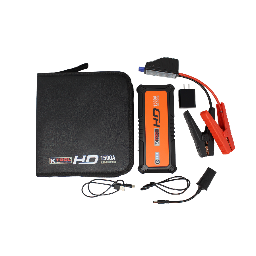 Compact Jump Starter for Gasoline and Diesel Engines 1500 amp, 1