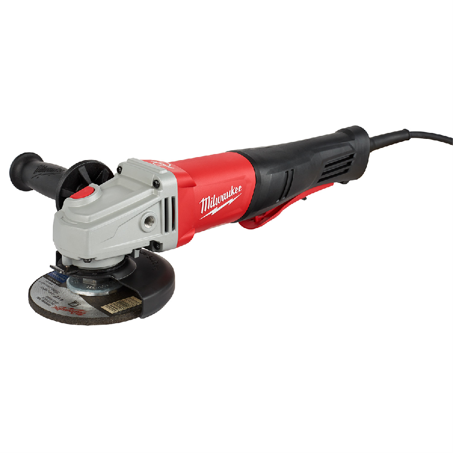 11 Amp 4-1/2â€ / 5â€ Braking Small Angle Grinder Paddle No-Loc