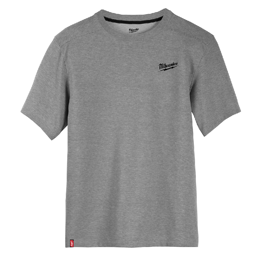 HYBRID WORK TEE - SS GRAY XL