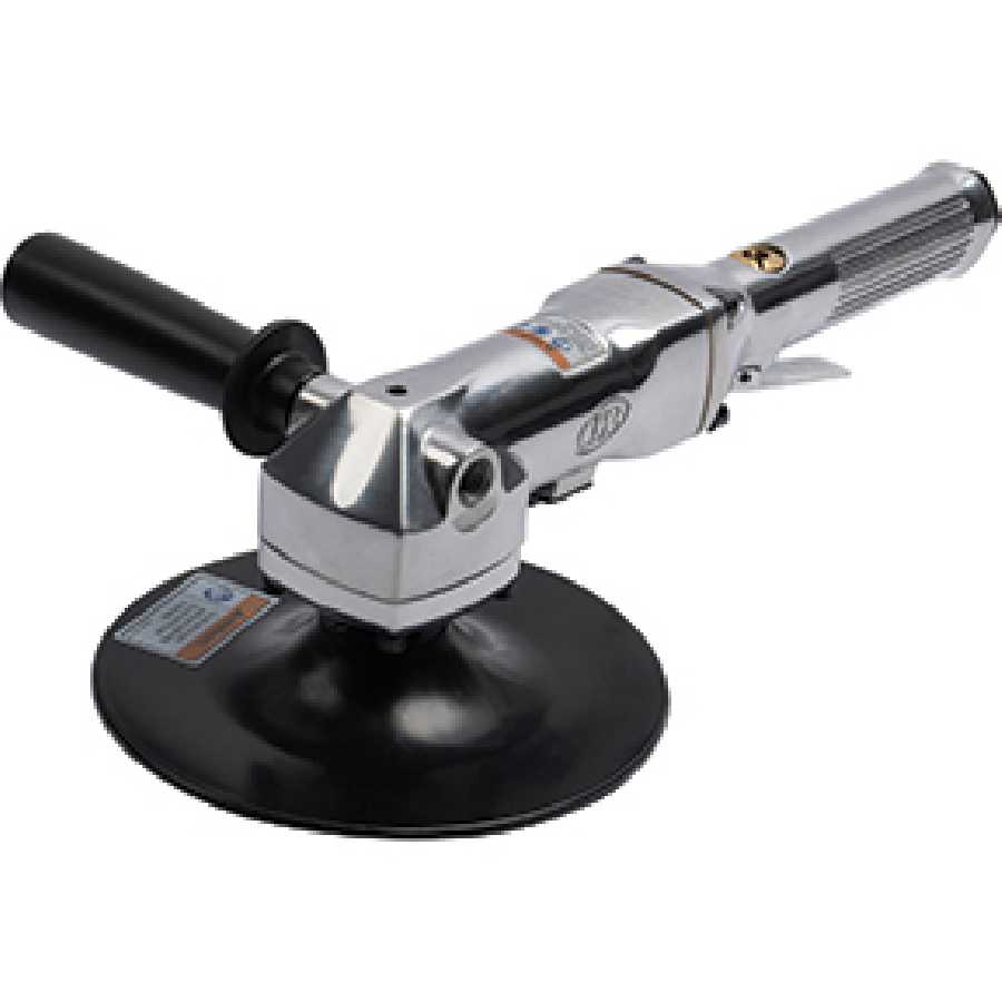 7" Air Angle Polisher & Buffer, Composite Pad, 3000 RPM, 0.5 HP